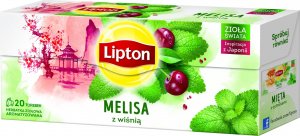 Lipton Herbata LIPTON, 20 torebek, ziołowa z melisą i wiśnią 1