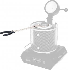 Goldbrunn Szczypce do wyjmowania tygla kołnierzowego z pieca tyglowego GOLDBRUNN 2