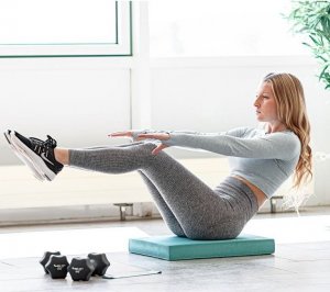 Movit Poduszka Balance z gumką gimnastyczną - szara 4