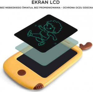 Woopie WOOPIE Smartfon Mobilny Telefon Tablet 4,4" dla Dzieci do Rysowania Znikopis Łoś + Rysik 3