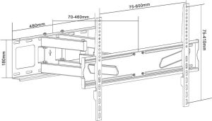 Maclean Uchwyt ścienny MC-723 37'' - 70'' 7