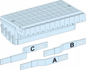 Schneider PrismaSet Blok dystrybucyjny do NSX250 na stałe z dźwignią 3P LVS04403 1