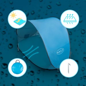 Inny producent|JACK MORS Namiot Plażowy Samorozkładający Filtr Uv50+Parawan 10