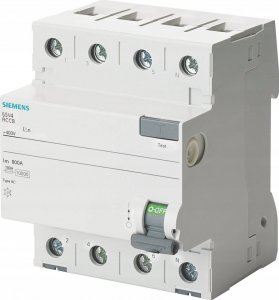 Siemens Wyłącznik różnicowoprądowy SENTRON Typ AC IN=63A 3+N 100MA 400V 4MM 1