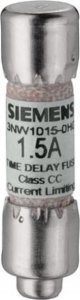 Siemens Wkładka bezpiecznikowa cylindryczna 10x38mm 2A cC Ul 248-4 zwłoczna 600VAC 3NW1020-0HG 1