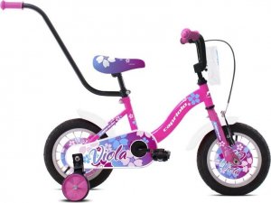 Capriolo Rower dziecięcy Capriolo Viola 12" - model 2021 - Kolor Różowo-biały 1