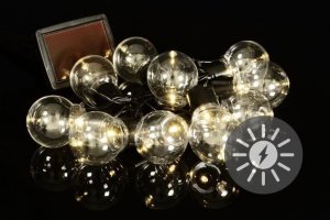 Nexos LED solarny łańcuch z 10 żarówkami 1