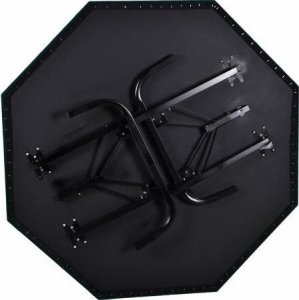 Garthen Składany stół do pokera dla 8 osób z uchwytami na napoje 2