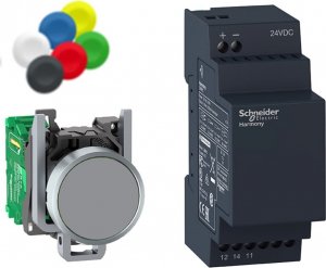 Schneider Electric Harmony XB4 Zestaw bezprzewodowy i bezbateryjny Przycisk Odbiornik Wkładki 24VDC XB4RFB01 1