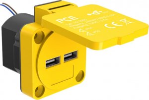 PCE Gniazdo ładowania USB 5V/2,1A, (2x) ze zintegrowanym zasilaczem U25050 1