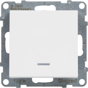 Legrand SUNO Łącznik schodowy z podświetleniem biały 10AX 250V zaciski automatyczne 721116 2