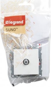 Legrand SUNO Gniazdo telewizyjne typ F końcowe 1,5dB białe 721163 4
