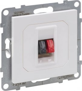 Legrand SUNO Gniazdo głośnikowe pojedyncze białe 721192 2