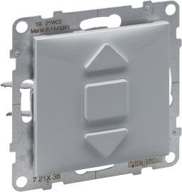 Legrand SUNO Przyciskowy łącznik rolet aluminium 3 pozycyjny 6A 250V 721338 1