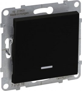 Legrand SUNO Łącznik schodowy z podświetleniem czarny 10AX 250V zaciski automatyczne 721416 2