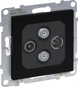 Legrand SUNO Gniazdo antenowe TV-R-2xSAT końcowe 1,5dB czarne 721470 2