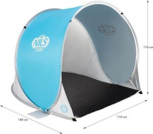 Nils Extreme NC3173 NIEBIESKO-SZARY NAMIOT PLAŻOWY SAMOROZKŁADAJĄCY PODŁOGA NILS CAMP 13