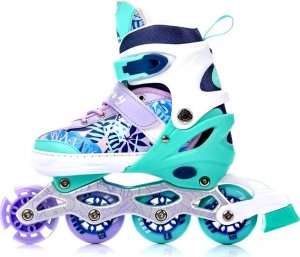 Rolki Meteor Blueberry rekreacyjne regulowane turkusowe r. 34-37 4