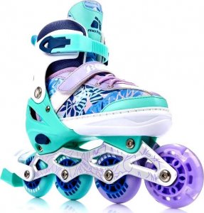 Rolki Meteor Blueberry rekreacyjne regulowane turkusowe r. 34-37 7