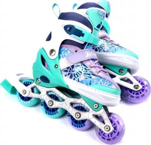 Rolki Meteor Blueberry rekreacyjne regulowane turkusowe r. 34-37 9