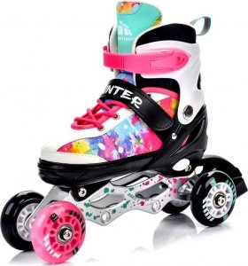 Rolki Meteor Painter rekreacyjne regulowane różowe r. 30-33 4