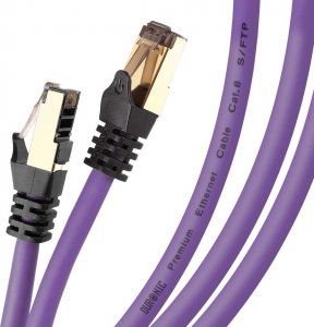 Duronic Duronic CAT8 PE 1,5m Kabel sieciowy S/FTP fioletowy LAN transmisja 40GB skrętka pachcord Ethernet 1