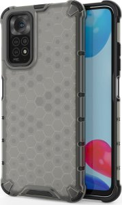 Hurtel Honeycomb Etui Pokrowiec Z Żelową Ramką Xiaomi Redmi Note 11S / Note 11 Czarny 1