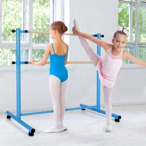 Costway Wolnostojący drążek baletowy 120 cm z regulacją wysokości do 80 kg 2