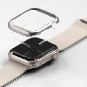 Ringke Ringke Bezel Styling Etui Ramka Pierścień Ze Stali Nierdzewnej Do Apple Watch 7 45Mm Srebrny 2