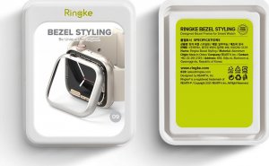 Ringke Ringke Bezel Styling Etui Ramka Pierścień Ze Stali Nierdzewnej Do Apple Watch 7 45Mm Srebrny 5