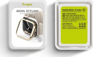Ringke Ringke Bezel Etui Ramka Koperta Ze Stali Nierdzewnej Do Apple Watch 7 45Mm Złoty 5