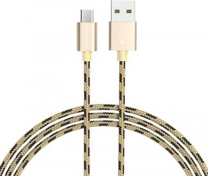 Kabel USB Borofone microUSB - USB-A 1 m Srebrny (6931474703392) 1