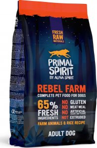 Alpha Spirit PRIMAL SPIRIT Rebel Farm 1kg Karma dla psa 65% mięsa Alpha Spirit 1