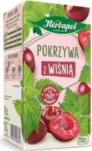 Herbapol Herbatka ziołowo-owocowa pokrzywa z wiśnią 20 torebek 1