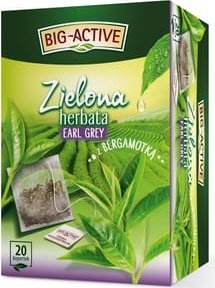 BIG-ACTIVE Big-Active - Herbata Zielona Earl Grey (20tb x 1,5g) 1