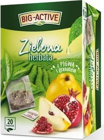 BIG-ACTIVE Big-Active - Herbata zielona z pigwą i granatem (20tb x 1,7g) 2