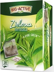 BIG-ACTIVE Big-Active - Herbata zielona Pure Green (ekspresowa) (20tb x 1,5g) 1