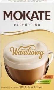 Mokate Mokate Cappuccino o smaku waniliowym 160 g (20 g x 8) 1