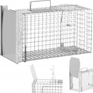 Wiesenfield Żywołapka pułapka łapka na szczury kuny zatrzaskowa jednostronna 500x200x270 mm ZESTAW Żywołapka pułapka łapka na szczury kuny zatrzaskowa jednostronna 500x200x270 mm ZESTAW 1