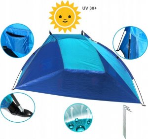 Namiot Plażowy Turystyczny Parawan Na Plażę Uv30+ 9