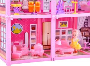 Jokomisiada Duży dom + lalka i meble Willa dla lalek ZA3075 6