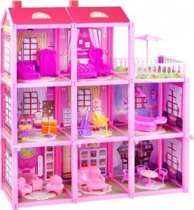 Jokomisiada Duży dom + lalka i meble Willa dla lalek ZA3075 8