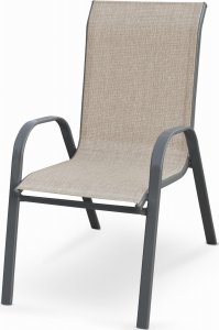 Halmar WNĘTRZARSKIE MOSLER krzesło ogrodowe popiel (1p=1szt) 1