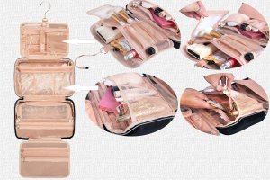 Wobell Kosmetyczka Wisząca Rozkładana Haczyk Organizer 8