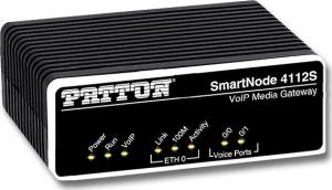 Patton PATTON SmartNode Dual FXS VoIP Gateway Small 1x10/100baseT H.323 and SIP External UI Power - SN4112S/JS/EUI 1