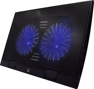 Podstawka chłodząca Ewent EWENT EW1256 Notebook Cooling Pad with 2 silent 125mm fans USB powered adjustable height non-slip rubber feet - EW1256 1