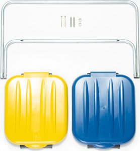 GSG24 Uchwyt ścienny wiszący do segregacji śmieci 2 kolory - worki 120L 3