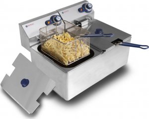 Frytkownica Hendi Frytownica gastronomiczna podwójna Blue Line 7kW 230V 2 x 8L - Hendi 205839 1