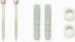 GSG24 Uchwyt ścienny wiszący do segregacji śmieci czerwony - worki 120L 3