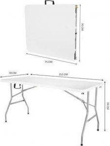 Malatec Stół ogrodowy składany 152cm SO9997 6